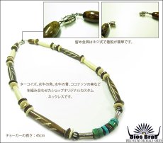 画像3: 【diosbras-ディオブラス-】ターコイズコンビネーションネックレス カスタムビーズチョーカー　ビーズ　シルバー９２５　フェザー (3)