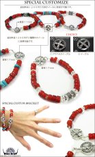 画像3: 【diosbras-ディオブラス-】【全国送料無料】フェザー　アラベスク　ブレスレット　ビーズ　ホワイトハーツ　オールドビーズ　ターコイズ　オニキス　水晶　メディスンホイール　キーフック　フリーサイズ【ＳＡ】　　【シルバービーズ小】 (3)