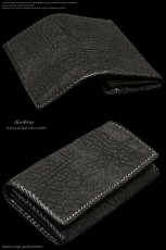 画像3: 【diosbras-ディオブラス-】本革 サメ革 シャーク スキン ロングウォレット サメ 財布 レザーウォレット 鮫 ロングウォレット 鮫皮 ウォレット　バイカー  長財布 シンプルスタイル 財布内側 本牛革 wallet サイフ サメ皮 鮫革 シャークスキン【SS】 (3)