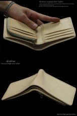 画像4: 【diosbras-ディオブラス-】本革サドルレザー ヌメ革　ショートウォレット　二つ折り財布シンプルスタイル　財布　/内側本牛革/wallet/サイフ【SA】 (4)