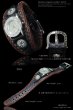 画像5: 【diosbras-ディオブラス-】本革サドルレザー バイカーズ ブレス バイカー　ウォッチ 　コンチョ　レザーウォッチ　牛革腕時計　Mサイズ　黒　茶【SA】 (5)