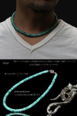 画像2: ネックレス ターコイズ ビーズ ネックレス 馬蹄 ホースシュー フェザー ネックレス メンズ ネイティブ  羽 ターコイズ オニキス シルバー９２５ チェーン メディスンホイール フェザーネックレス  diosbras-ディオブラス (2)