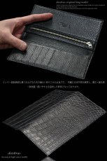 画像8: 【diosbras-ディオブラス-】本革 クロコダイル ベリー　お腹使用バイカーズウォレット　財布　レザーウォレット　ロングウォレット　ウォレット　バイカー　ヌメ革　長財布　/牛革財布シルバー９２５コンチョ/長財布鰐ワニwallet【CL】 (8)