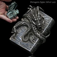 【diosbras-ディオブラス】ドラゴン　竜　龍　ZIPPO　ジッポ　シルバー９２５　スターリングシルバー