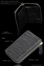 画像5: 【diosbras-ディオブラス-】本革 シャークスキン　鮫革　サメ革　 ウォレット　ファスナー　ラウンド　ジッパーＺＩＰＰＥＲ 財布　ハーフ　ミドル　 レザーウォレット 鮫 ロングウォレット ウォレット バイカー ヌメ 長財布 シンプル 長財布 内側本牛革 wallet サイフ【SS】 (5)