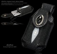 【OUTLET SALE】【diosbras-ディオブラス-】本革スティングレイ　エイ革　スティングレー アイフォンケース　スマートホンケース　シンプル携帯（モバイル）ケース /シガレット　デジカメ　i-phone6s対応 ケース【EI】