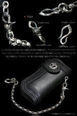 画像3: 【diosbras-ディオブラス-】ウォレットチェーン　ウォレット　シルバーコーティング　ホワイトブラス　白　真鍮製　シルバー９２５　レーン　コード　ロープ　財布　チェーン 【小】 (3)