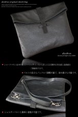 画像7: 【クラッチ バッグ 鞄】 2WAY 本革 カウレザー クラッチ バッグ セカンドバッグ トートバッグ クラッチ バック メンズ 男性 レディース 結婚式 2次会 パーティ　サメ革　シャークスキン　牛革 A4サイズ【diosbras-ディオブラス-】 (7)