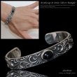 シルバーバングル】【シルバーアクセサリー】オニキス シルバー