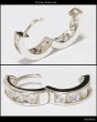 画像2: ジルコニア　リング　シルバー９２５　ピアス メンズ レディース 激安ピアス イヤリング アクセサリー【フープ】本物シルバー９２５◇片方ピアス メンズ レディース (2)