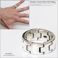 【シルバーリング】喜平リング 喜平チェーン プレートリング シルバーアクセサリー メンズ シルバーリング 指輪 シルバー925 メンズアクセサリー 大きいサイズ 送料無料