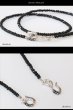 画像2: ブラックスピネル　ネックレス　3mm　馬蹄　ホースシュー　フェザー ネックレス メンズ ネイティブ /羽/オニキス シルバー９２５ チェーン　メディスンホイール　フェザー 2mm〜3mm 【diosbras-ディオブラス】 (2)