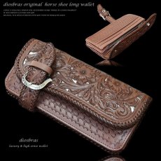 画像1: レザーウォレット 長財布 バイカーズウォレット 本革 革財布 カービング ウォレット  ロングウォレット レザー メンズ 牛革 蛇革 パイソン サドルレザー 誕生日プレゼント バイカー ライダースウォレット 男性 ヘビ 皮財布 天然皮革 ハンドメイド お財布【CPA】 (1)