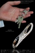 画像5: キーホルダー キーフック　キーチェーン 　ダブルクリップ　シルバー９２５　silver 925　真鍮　ＢＲＡＳＳ　ブラス　釣り針フック ウォレット　財布　バイカー　ライダース　ウォレットチェーン 白真鍮　ホワイトブラス　シャープ【diosbras-ディオブラス-】