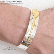 画像4: 【シルバーバングル】【シルバーアクセサリー】ハンドメイド　手彫りイーグル　フェザー ココペリ　ホイール　シルバーアクセサリー メンズ シルバーバングル ブレスレット シルバー925 メンズアクセサリー 18Kコーティング　18金 プレゼントに人気 送料無料 (4)