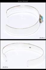 画像2: 【シルバーバングル】【シルバーアクセサリー】ターコイズ ロープ　金縄　シルバーアクセサリー メンズ シルバーバングル ブレスレット シルバー925 メンズアクセサリー プレゼントに人気 送料無料【diosbras-ディオブラス-】 (2)