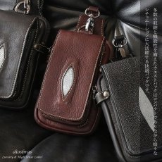 画像11: ウエストポーチ ウエストバッグ ヒップバッグ 本革 ベルトポーチ メンズ アイコスケース付き　IQOS ヒップバック ハンドメイド レザー|ウォレットホルダー 牛革 誕生日 ウェストポーチ バッグ ベルト通しウエストバッグ ウエストポーチ ポーチ 彼氏のプレゼントにおススメ (11)