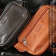 画像14: 【OUTLET SALE】ボディバッグ 本革 ワンショルダーバッグ 革 メンズ ハンドメイド レザー | ボディーバッグ レザーバッグ ハラコ革　毛皮　ショルダーバッグ 牛革 ショルダーバック ギフト　バッグ ボディバック 大容量 ペットボトル  ウエストポーチ