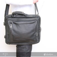 画像9: 革 トートバッグ ビジネスバッグ レザー 牛革 トートバッグ メンズ リュックサック　リュック　ショルダーバック 本革 ブリーフケース バッグ 本革 鞄 男性 ギフト 旅行 通勤 小銭入れ A4ファイル A4サイズ 軽量 軽い 大容量 レディース　最高級カーフスキン プレゼント (9)