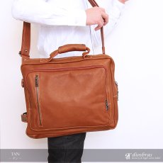 画像11: 革 トートバッグ ビジネスバッグ レザー 牛革 トートバッグ メンズ リュックサック　リュック　ショルダーバック 本革 ブリーフケース バッグ 本革 鞄 男性 ギフト 旅行 通勤 小銭入れ A4ファイル A4サイズ 軽量 軽い 大容量 レディース　最高級カーフスキン プレゼント (11)