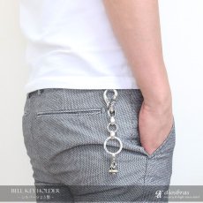 画像3: シルバーキーチェーン シルバーアクセサリー メンズアクセサリー ベル　キーホルダー シルバー925 ウォレットチェーン バネフック ガーディアンベル 純銀 キーホルダー 送料無料 【diosbras-ディオブラス-】 (3)