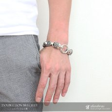 画像4: ライオン　リング　ブレスレット 双頭獅【シルバーブレスレット】【シルバーアクセサリー】　シルバーアクセサリー メンズ シルバーバングル ブレスレット バングル　シルバー925 メンズアクセサリー プレゼントに人気 送料無料【diosbras-ディオブラス-】 (4)