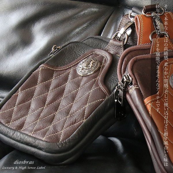 画像11: ウエストポーチ ウエストバッグ ヒップバッグ 本革 ベルトポーチ メンズ アイコスケース付き IQOS ヒップバック ハンドメイド レザー|ウォレットホルダー 牛革 誕生日 ウェストポーチ バッグ ベルト通しウエストバッグ ウエストポーチ ポーチ 彼氏のプレゼントにおススメ