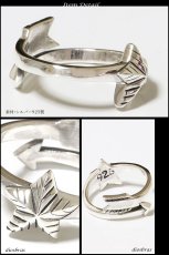 画像2: リング　スター｜星　一ツ星｜ワンスター｜立体的　シルバー925 　アロー　矢　シルバーアクセサリー 指輪 リング /フリーサイズ シルバー メンズ シルバーリング 指輪 シルバー925 メンズアクセサリー (2)