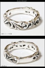 画像2: 【シルバーリング】【クロスリング】【シルバーアクセサリー】　プレーン　シンプル　アラベスク　シルバーアクセサリー メンズ シルバーリング 指輪 シルバー925 メンズアクセサリー 大きいサイズ メール便送料無料 (2)