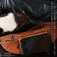 画像11: 【OUTLET SALE】ボディバッグ 本革 ワンショルダーバッグ 革 メンズ ハンドメイド レザー | ボディーバッグ レザーバッグ ハラコ革　毛皮　ショルダーバッグ 牛革 ショルダーバック ギフト　バッグ ボディバック 大容量 ペットボトル  ウエストポーチ　ウエストバッグ