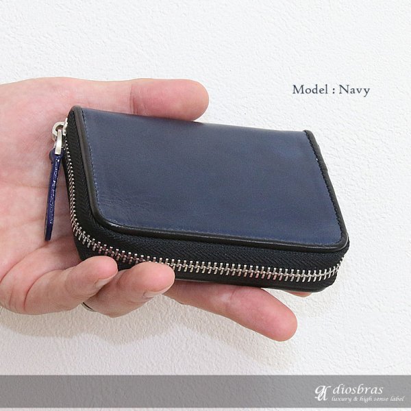 画像12: 【OUTLET SALE】馬革　ホースレザー　財布 ラウンドファスナー メンズ レディース 本革 サドルレザー  カードケース 名刺入れ コインケース ショート ウォレット ラウンド ジッパー コインケース　小銭入れ　定期入れ 財布 ヌメ革 レザーウォレット 牛革 紳士 婦人 多機能 コードバン