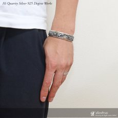 画像4: 【シルバーバングル】【シルバーアクセサリー】イーグル　フェザー　羽根　シルバーアクセサリー メンズ シルバーバングル ブレスレット シルバー925 メンズアクセサリー 太陽神 サンマーク　インディアンジュエリー　ネイティブアメリカン　ホピ　デザインプレゼントに人気 (4)