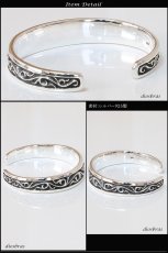 画像3: 【シルバーバングル】【シルバーアクセサリー】唐草　アラベスク　シルバーアクセサリー メンズ シルバーバングル ブレスレット シルバー925 メンズアクセサリー バングル　プレゼントに人気 送料無料【diosbras-ディオブラス-】 (3)