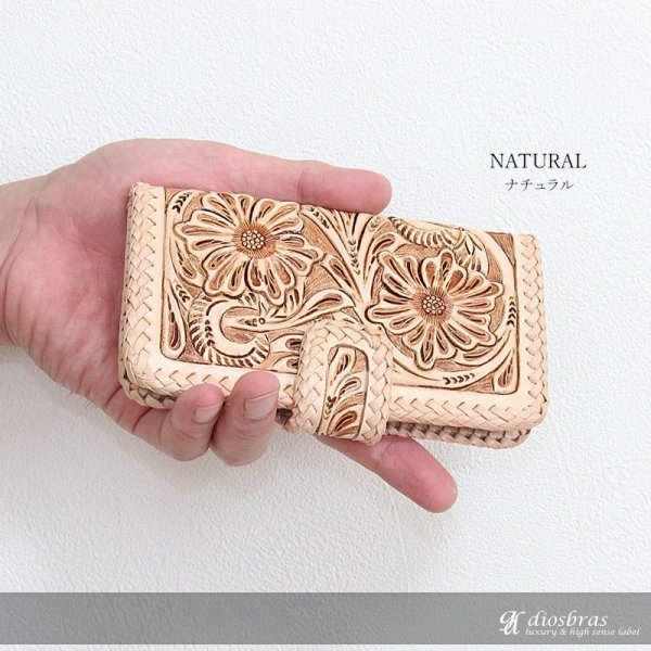 画像4: カービング 全機種対応 iPhoneX XS XR iPhoneX iPhone6/6S/7/8/SE2/iphone11/11Pro/12/12pro/12mini/13/13pro/13mini手帳型レザーケース スマホケース サドルレザー モバイルケース 牛革 本革 携帯ケース スマートフォン アイフォン カードケース スマホカバー 携帯カバー