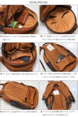 画像7: リュック リュックサック 通勤 ビジネスバッグ ビジネスリュック メンズ シンプル スクエア おしゃれ カジュアル A4 通学 黒 大人 学生 自転車 バイク デイパック レザー 本革 男性　レディース　女性　カーフレザー　大容量　バックパック (7)
