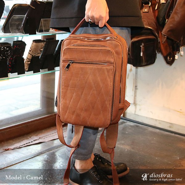 画像9: リュック リュックサック 通勤 ビジネスバッグ ビジネスリュック メンズ シンプル スクエア おしゃれ カジュアル A4 通学 黒 トートバッグ ハンドバッグ ブリーフケース バイク デイパック レザー 本革 男性 レディース 女性 カーフレザー 大容量 バックパック