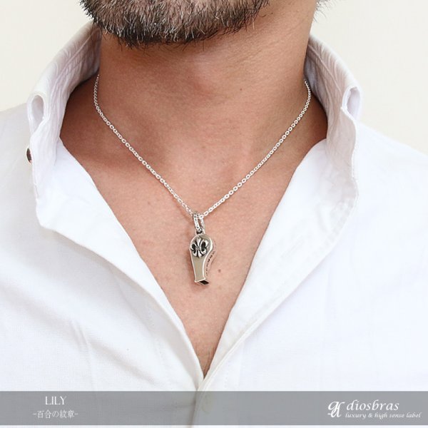 画像6: ホイッスル 笛 ペンダント 百合 リリー ユリの紋章 王冠 クラウン マリア クロス 十字架 ドクロ ペンダント トップ スカル ゴシック シルバー925ペンダント/ペンダント トップ シルバー 925/ネックレス/ ネックレス メンズ レディース