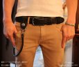画像4: 【diosbras-ディオブラス-】手彫りカービング　ベルトループ＆ウォレットコードセット サドルレザー ウォレットチェーン キーループ  キーホルダー サドルレザー　ヌメ革 /シルバー９２５コンチョ