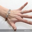 画像3: レザーブレスレット　シルバーブレスレット　レザーブレスレット　フック　Tバー　スカル　骸骨　ドクロ　ボーン　シルバー９２５製　スカル　ユリ　クロス　丸革紐　メンズ　レディース【SA】【diosbras-ディオブラス-】 (3)