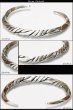 画像2: 【シルバーバングル】ねじり【シルバーアクセサリー シルバーアクセサリー メンズ シルバーバングル ブレスレット シルバー925 メンズアクセサリー プレゼントに人気 送料無料【diosbras-ディオブラス-】ブレード　バングル (2)