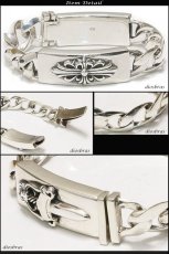 画像2: ブレスレット クロス　十字架　ダガー　剣　プレート　チェーン　シルバーブレスレット シルバーアクセサリー　シルバーアクセサリー メンズ シルバーバングル ブレスレット バングル　シルバー925 メンズアクセサリー プレゼント 人気 送料無料 (2)