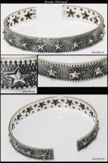 画像2: 【シルバーバングル】【シルバーアクセサリー】スター　星　シルバーアクセサリー メンズ シルバーバングル ブレスレット シルバー925 メンズアクセサリー ネイティブアメリカン　インディアンジュエリー　プレゼントに人気 (2)