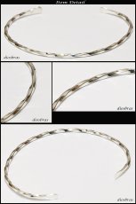 画像2: 【シルバーバングル】ねじり　ウエーブ　ひねり プレート　プレーンバングル　シンプル　シルバーアクセサリー メンズ シルバーバングル ブレスレット シルバー925 メンズアクセサリー　レディース　人気 バングル (2)