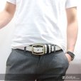 画像4: コブラ革　ベルト　本革 蛇革　ヘビ　白真鍮製　バックル　真鍮製　本革 レザー　鮫皮 ベルト　バックル　牛革　【diosbras-ディオブラス-】