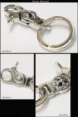 画像2: クロス シルバーキーチェーン シルバーアクセサリー メンズアクセサリー キーホルダー シルバー925 ウォレットチェーン 送料無料 【diosbras-ディオブラス-】 (2)