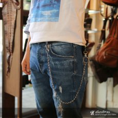 画像2: 【シルバーウォレットチェーン】【シルバーアクセサリー】スカル　骸骨　シルバーアクセサリー メンズ シルバーバングル ウォレットチェーン シルバー925 メンズアクセサリー アラベスク　プレゼントに人気 送料無料【diosbras-ディオブラス-】 (2)