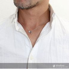 画像10: スタージルコニア ネックレス クロス　十字架　ツインクロス　ダブルクロス　ホワイトジルコニアアクセサリ　ジュエリー　ブランド　ペンダント　ネックレス　シルバー９２５　チェーンセット カラット ミニ【全国送料無料】【diosbras -ディオブラス-】 (10)