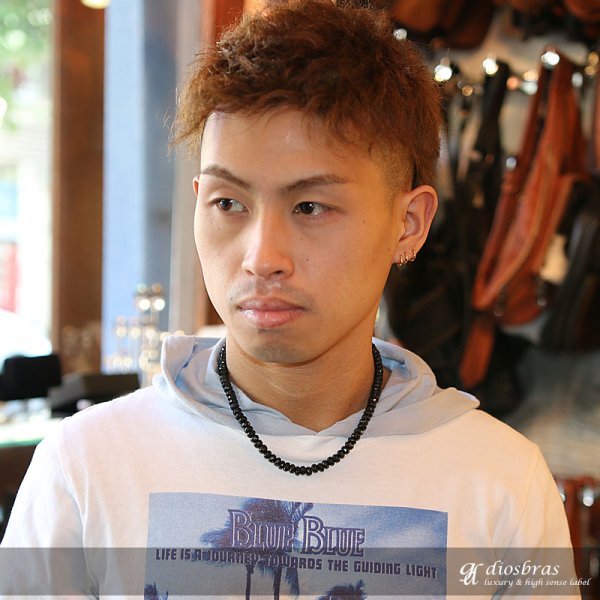 画像3: ブラックスピネル ネックレス 7mm 馬蹄 ホースシュー フェザー ネックレス メンズ ネイティブ /羽/オニキス シルバー925 チェーン メディスンホイール フェザー 7mm〜7,5mm 【diosbras-ディオブラス】