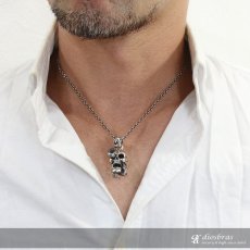 画像4: 【クロス　ペンダント トップ】スカル スネーク　蛇　骸骨　ヘビ　ブラック　十字架　ゴシック　シルバー925ペンダント/ペンダント トップ シルバー 925/ネックレス/ ネックレス メンズ レディース【メール便なら送料無料】 (4)