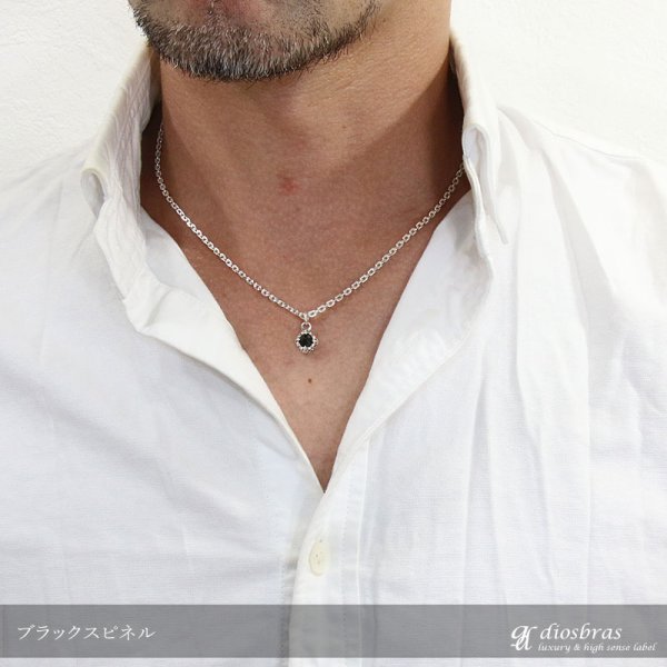 画像5: 百合の紋章　ユリ　ペンダント　ターコイズ　トルコ石　ブラックスピネル　ブラックスター　ムーンストーンリリー　王冠　クラウン ペンダント トップ シルバーアクセサリー　ナバホ　パワーストーン ペリドット インディアンジュエリー/シルバー925/ ネックレス メンズ レディース